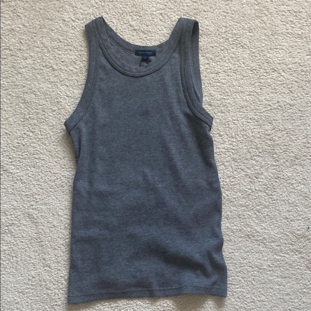 NWT Patrick Assaraf Gray Tank Top